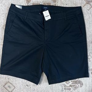 JCrew Womens 9” Chino Shorts in Black Size 16